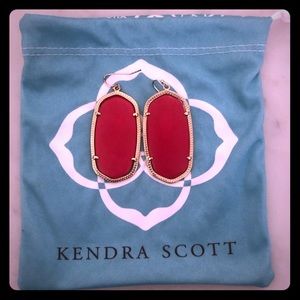Kendra Scott Danielle Earrings in Bright Red